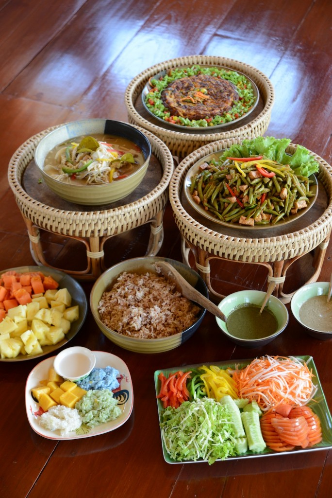 Museflower Retreat & Spa Chiang Rai vegetarianThai buffet