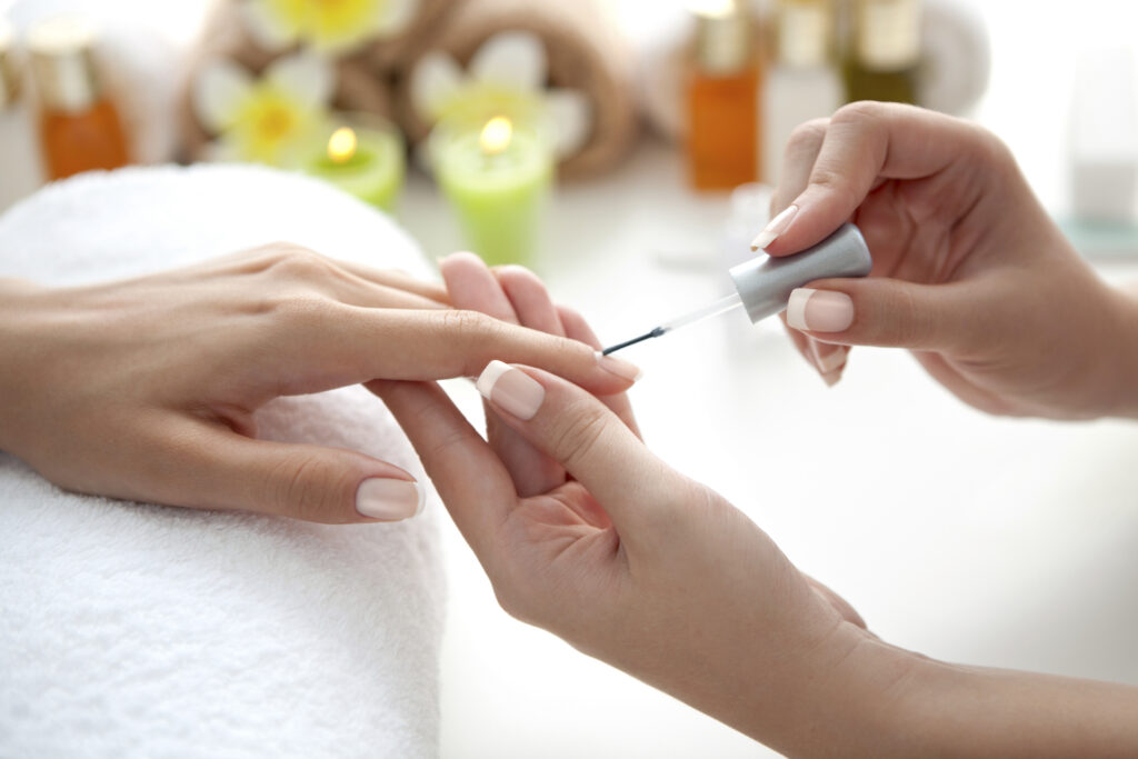 A manicure makes for a great low cost spa treatment